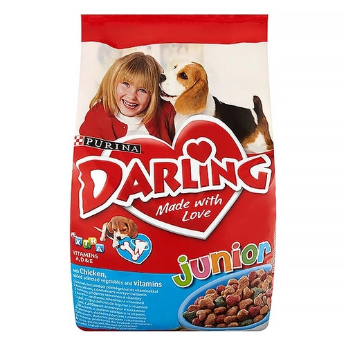 Állateledel száraz PURINA Darling Junior kutyáknak 8kg