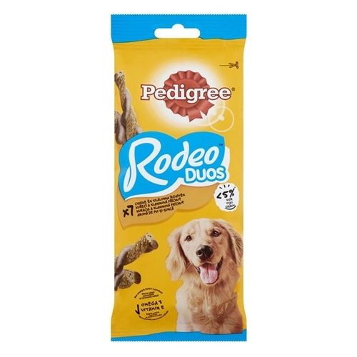 Állateledel jutalomfalat PEDIGREE Rodeo Duo kutyáknak csirke 7 darab/csomag